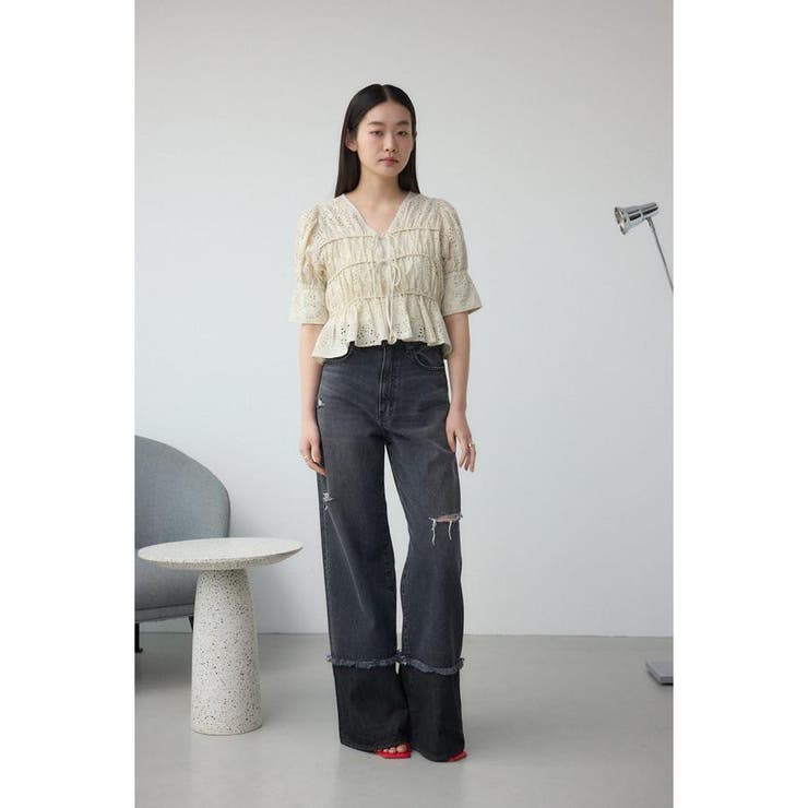 ギャザーストラップスクエアトゥサンダル | AZUL BY MOUSSY | 詳細画像26 