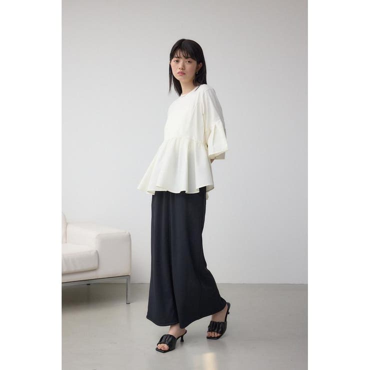 タックスリーブ半袖デザインカットトップス | AZUL BY MOUSSY | 詳細画像3 