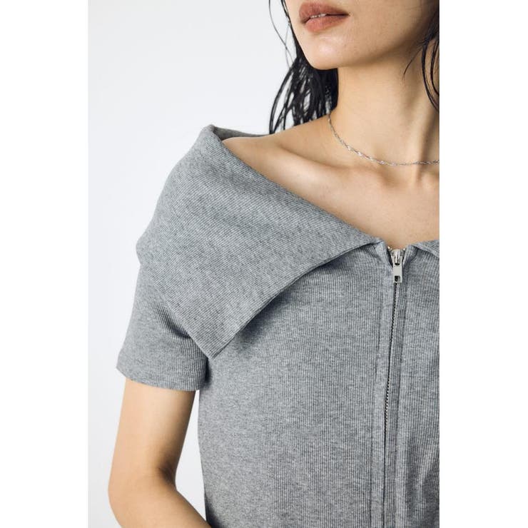 ダブルジップオフショルトップス | AZUL BY MOUSSY | 詳細画像32 