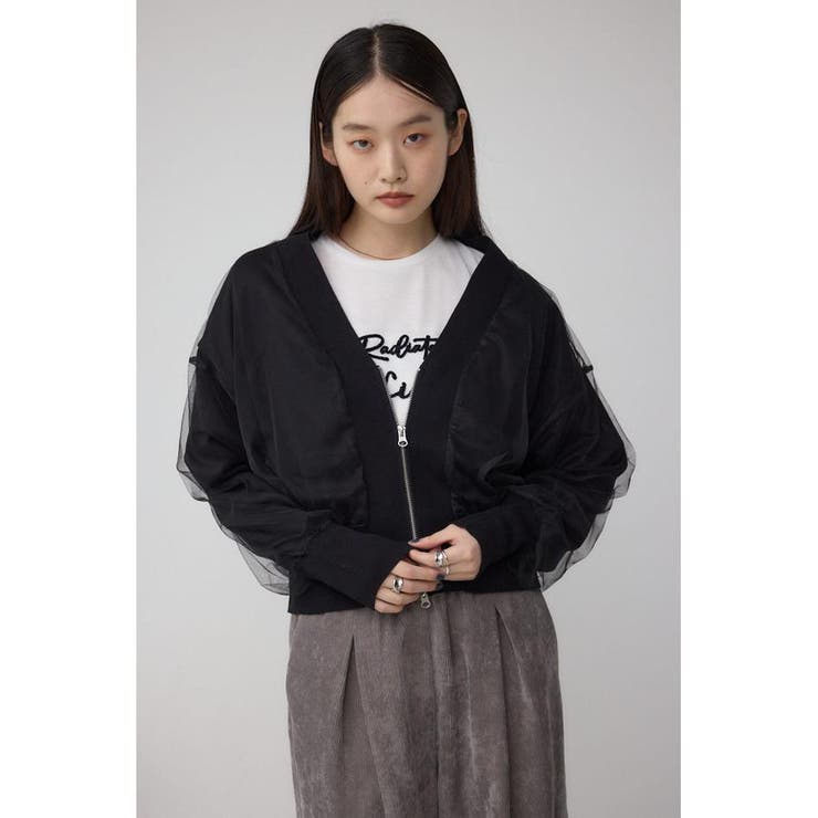 チュールドッキングニットカーディガン | AZUL BY MOUSSY | 詳細画像14 