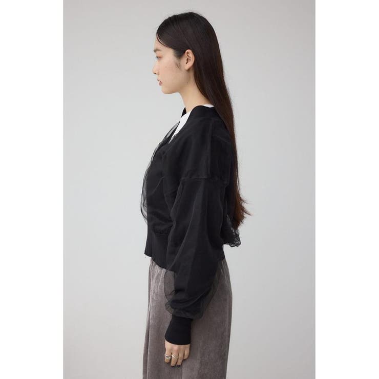 チュールドッキングニットカーディガン | AZUL BY MOUSSY | 詳細画像16 