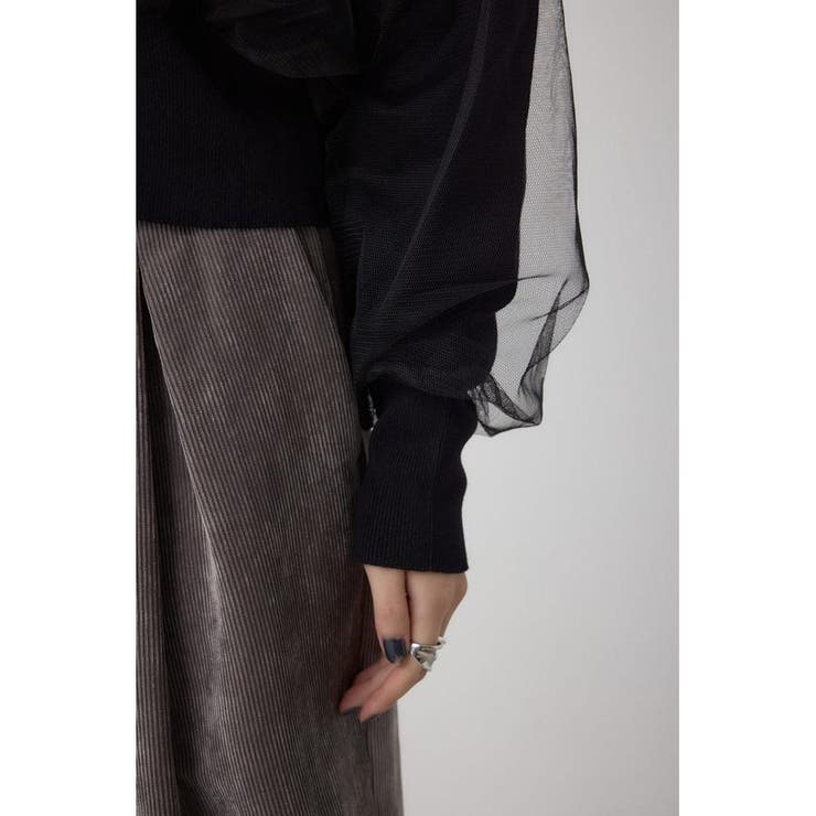チュールドッキングニットカーディガン | AZUL BY MOUSSY | 詳細画像20 