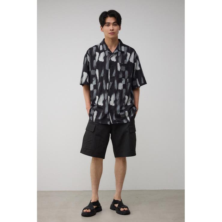 ランダムペイント開襟シャツ | AZUL BY MOUSSY | 詳細画像16 