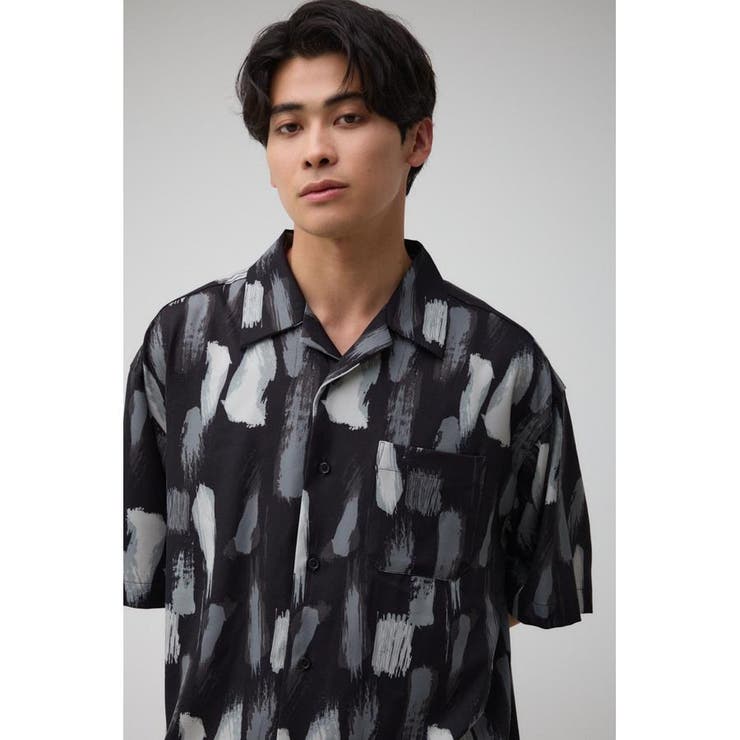 ランダムペイント開襟シャツ | AZUL BY MOUSSY | 詳細画像14 