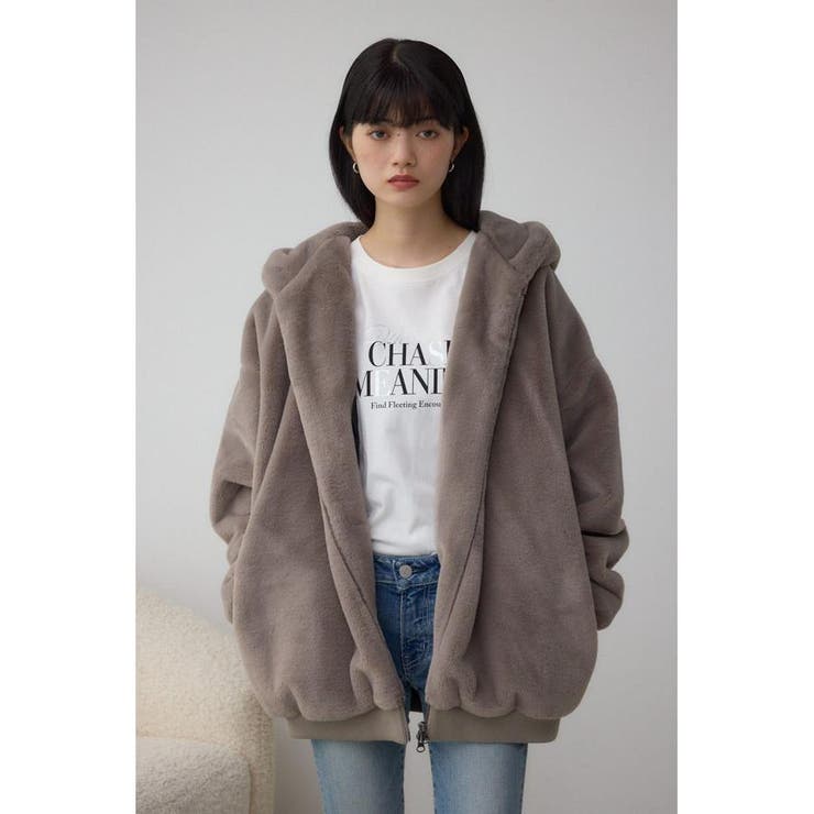 フェイクファーブルゾン[品番：AZLW0023948]｜AZUL BY MOUSSY