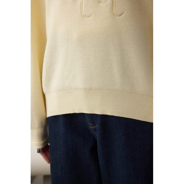 ロゴ刺繍ニットトップス | AZUL BY MOUSSY | 詳細画像22 