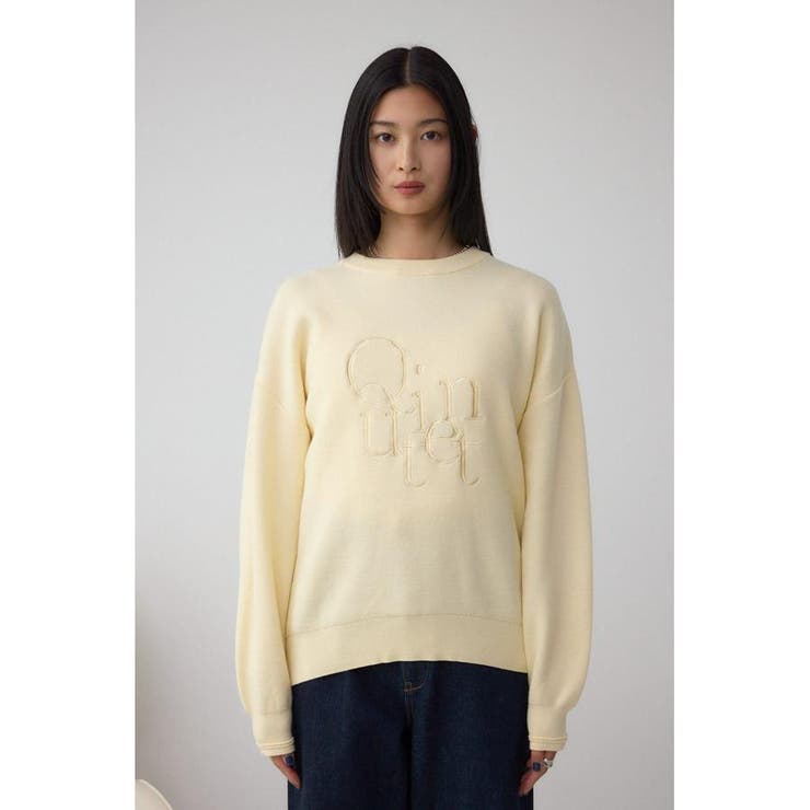 ロゴ刺繍ニットトップス | AZUL BY MOUSSY | 詳細画像15 