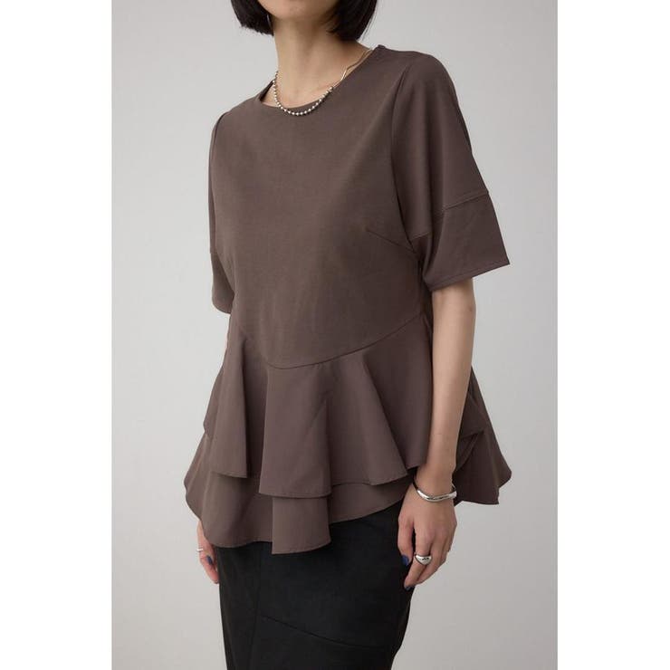 BRN | ペプラムカットフレアトップス | AZUL BY MOUSSY