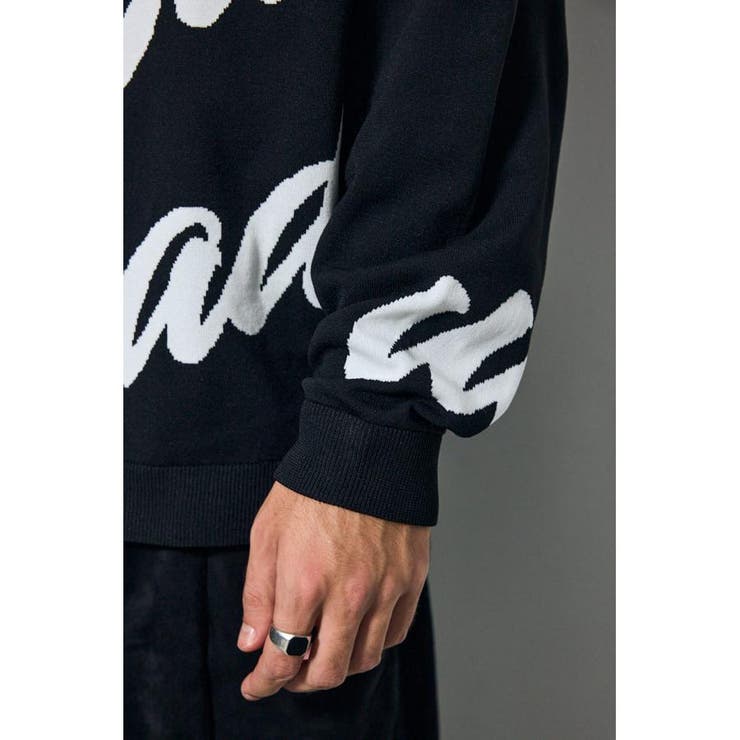 リバーシブル総柄グラフィックニット | AZUL BY MOUSSY | 詳細画像11 