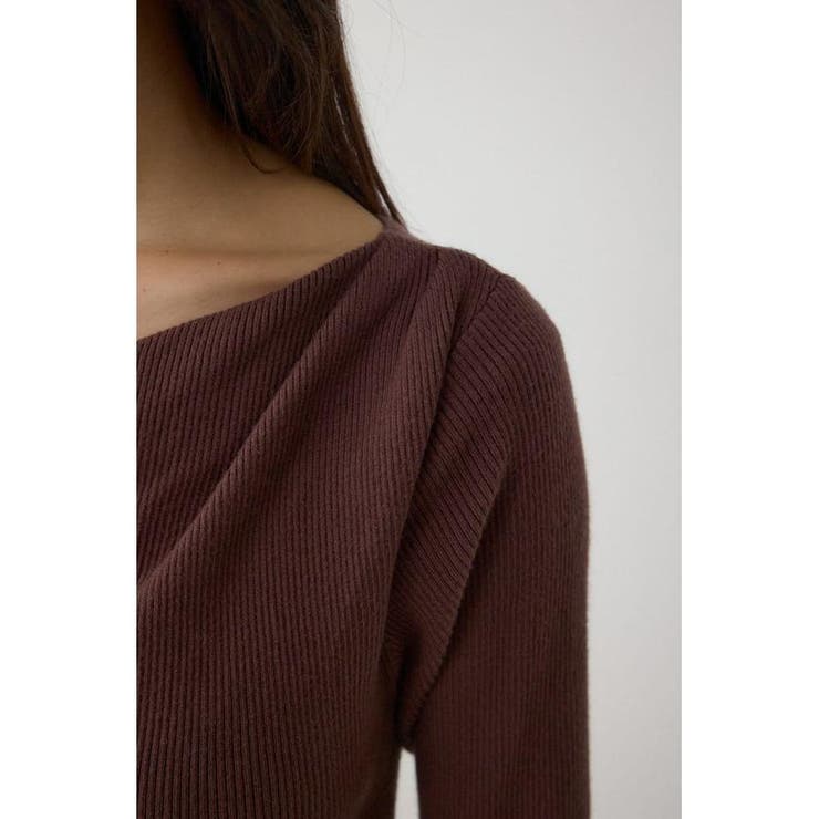 布帛ドッキングドレープニットワンピース | AZUL BY MOUSSY | 詳細画像21 