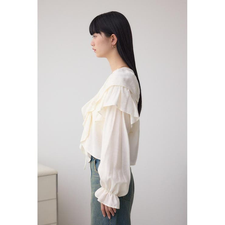 ラッフルフリルブラウス | AZUL BY MOUSSY | 詳細画像5 
