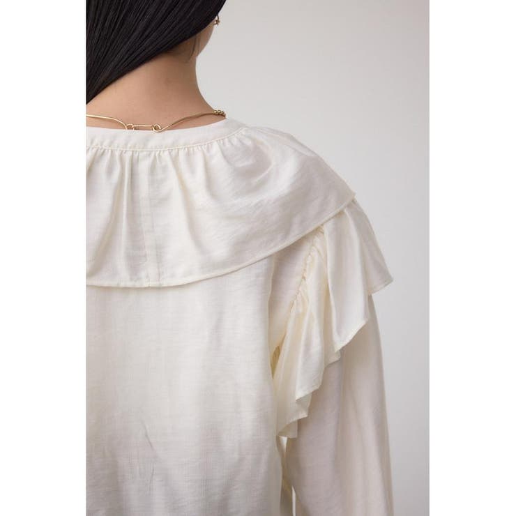 ラッフルフリルブラウス | AZUL BY MOUSSY | 詳細画像10 