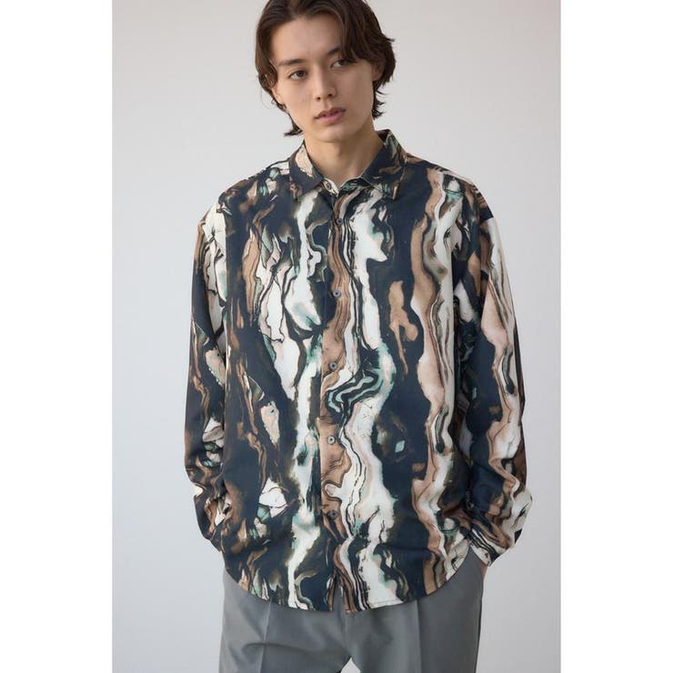ポリエステルスエードジェネラルシャツ | AZUL BY MOUSSY | 詳細画像14 