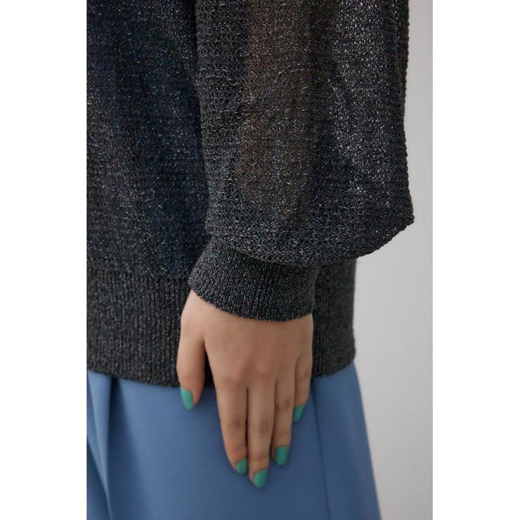 シアーグリッタールーズニット | AZUL BY MOUSSY | 詳細画像9 