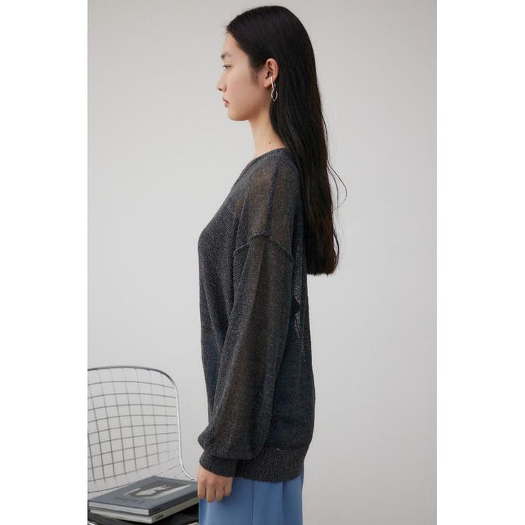 シアーグリッタールーズニット | AZUL BY MOUSSY | 詳細画像5 