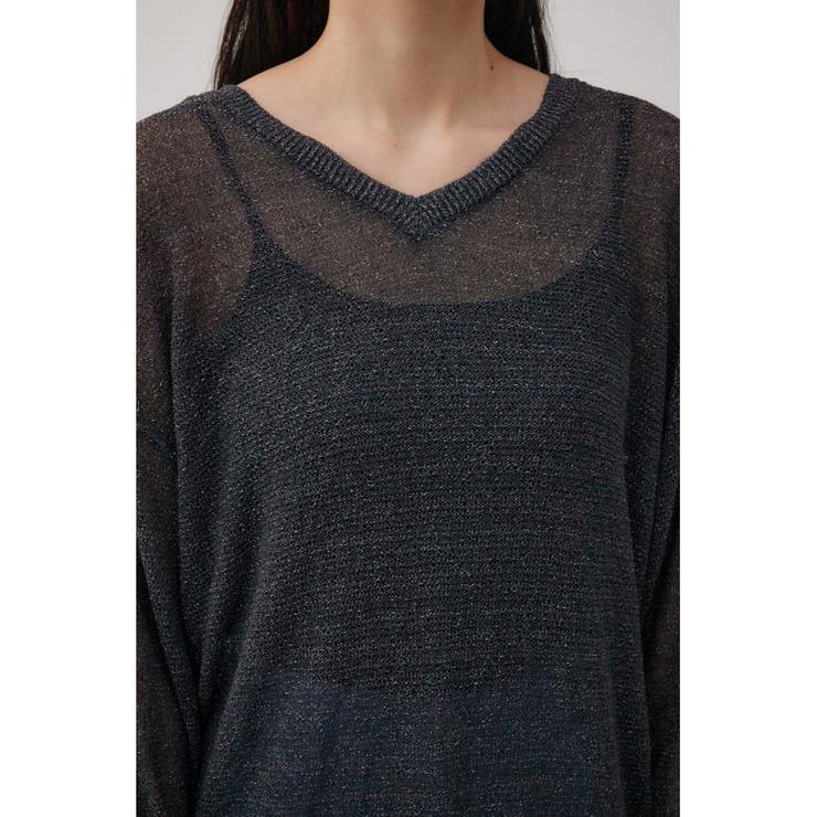 シアーグリッタールーズニット | AZUL BY MOUSSY | 詳細画像7 