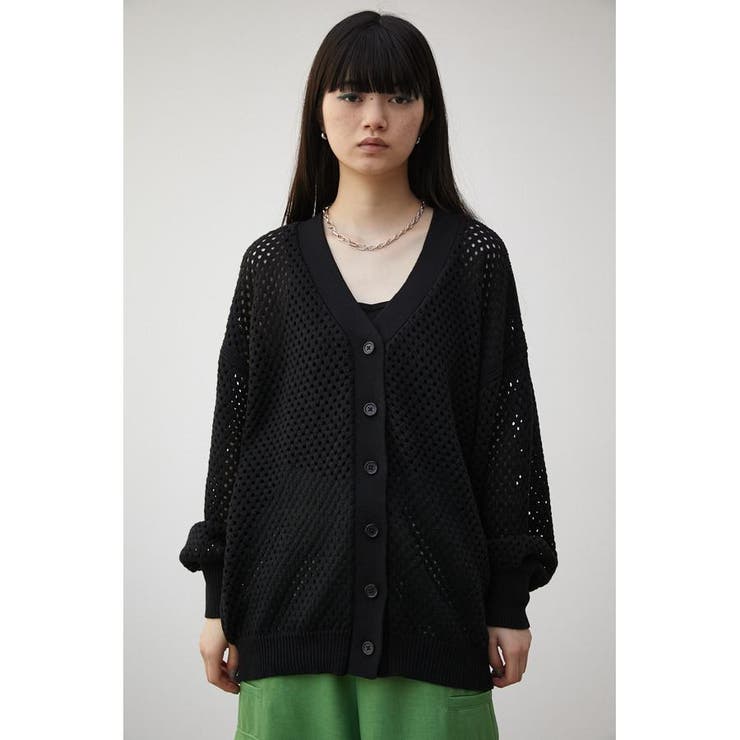 MESH KNIT CARDIGAN[品番：AZLW0020725]｜AZUL BY MOUSSY（アズール