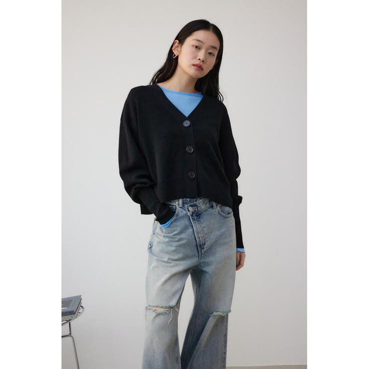 パフスリーブショートカーディガン | AZUL BY MOUSSY | 詳細画像12 