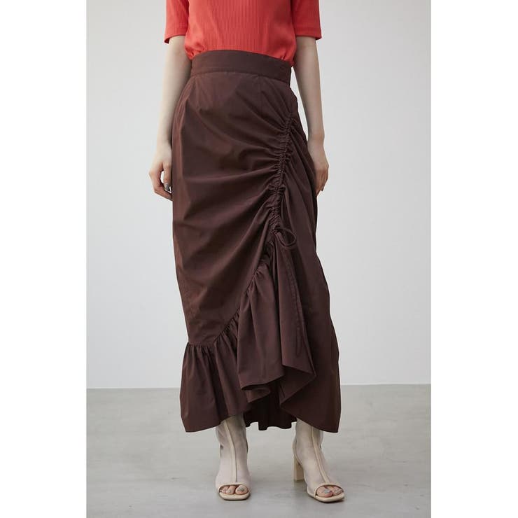 ASYMMETRY FRILL GATHER SKIRT | AZUL BY MOUSSY | 詳細画像11 