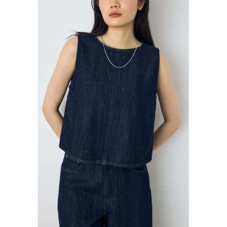 甘撚りデニムブラウス | AZUL BY MOUSSY | 詳細画像14 