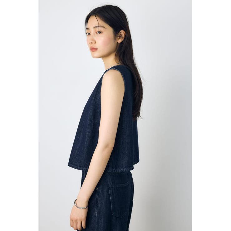 甘撚りデニムブラウス | AZUL BY MOUSSY | 詳細画像16 