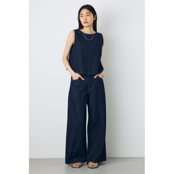 甘撚りデニムブラウス | AZUL BY MOUSSY | 詳細画像18 