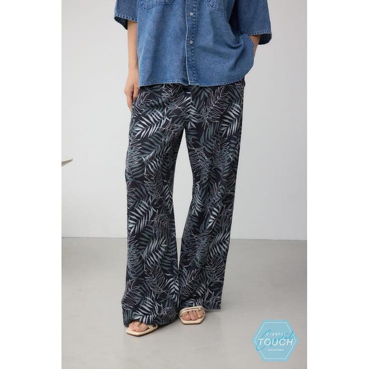 柄BLK5 | C/T冷感イージーワイドパンツ | AZUL BY MOUSSY