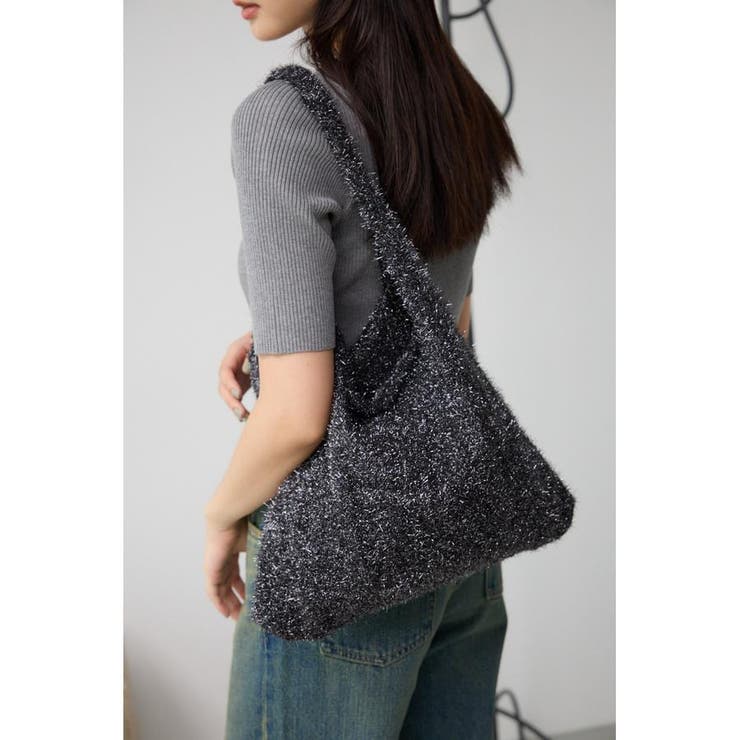BLK | ラメシャギートートバッグ | AZUL BY MOUSSY