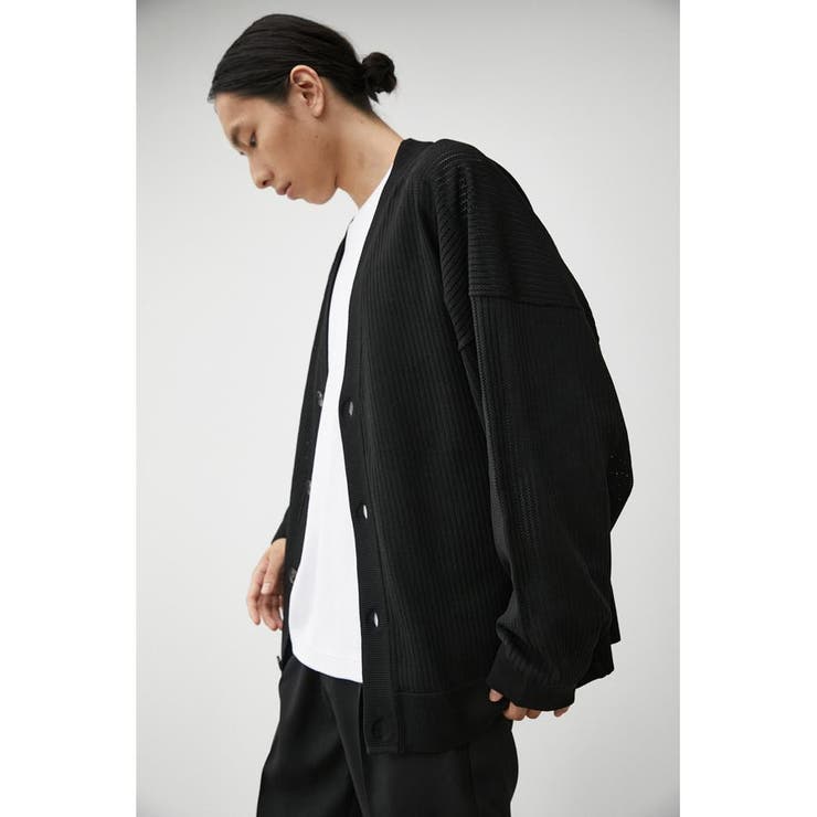 Lサイズ【期間限定♥】アウール　カーディガン　黒　¥7800↓ BIG SILHOUETTE CARDIGAN[品番：AZLW0020255]｜AZUL BY MOUSSY
