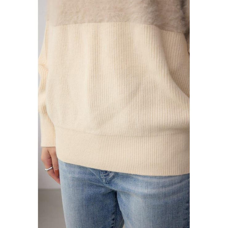 シャギー切替ドルマンニット | AZUL BY MOUSSY | 詳細画像11 