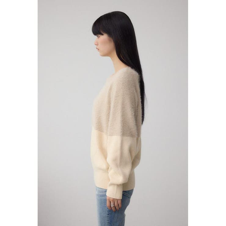 シャギー切替ドルマンニット | AZUL BY MOUSSY | 詳細画像6 