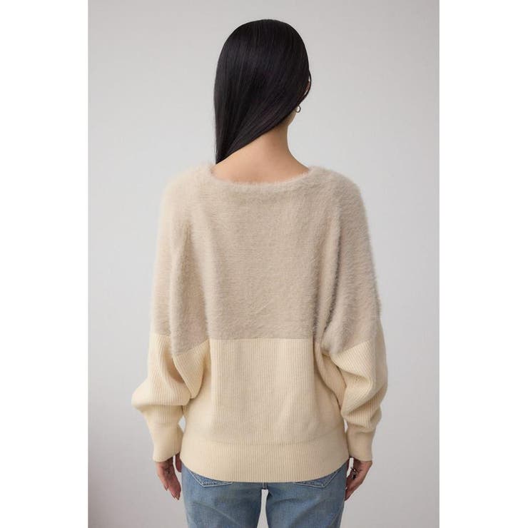 シャギー切替ドルマンニット | AZUL BY MOUSSY | 詳細画像7 