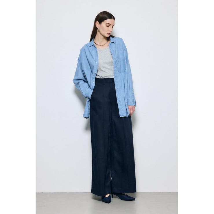 セルロースタックワイドパンツ | AZUL BY MOUSSY | 詳細画像7 
