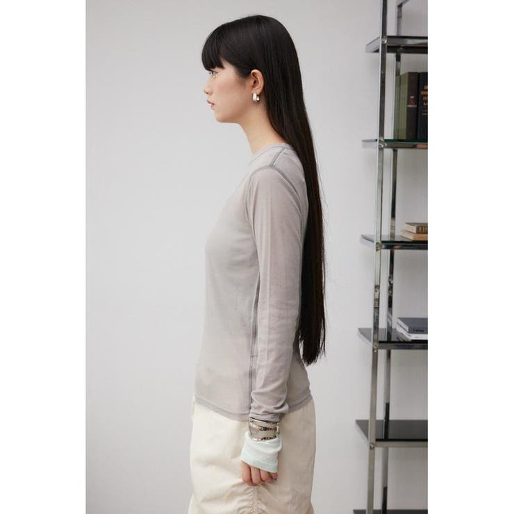 レイヤードカフロングシアートップス[品番：AZLW0021824]｜AZUL