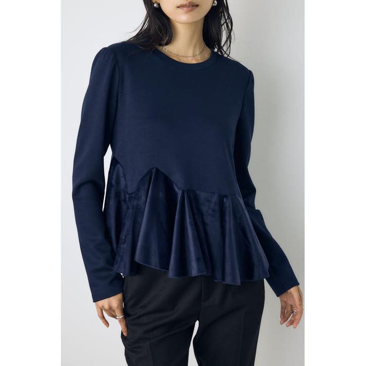 ベロアフリルヘムカットトップス | AZUL BY MOUSSY | 詳細画像16 
