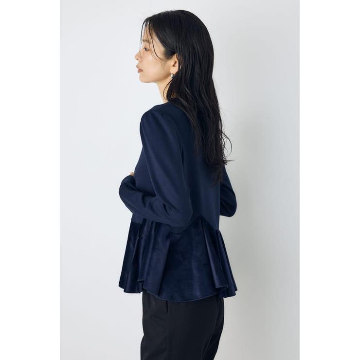 ベロアフリルヘムカットトップス | AZUL BY MOUSSY | 詳細画像17 