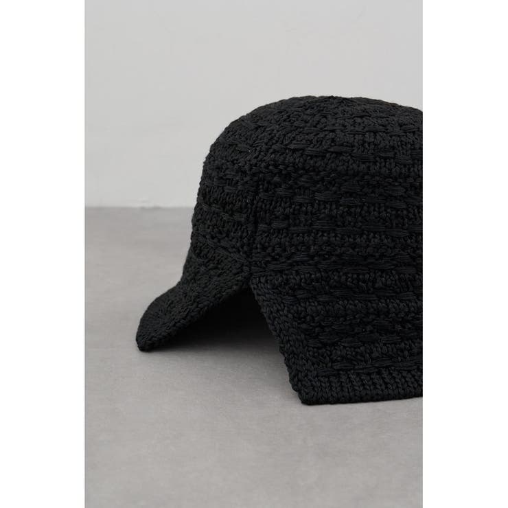 メタルパーツ編み込みニットハット | AZUL BY MOUSSY | 詳細画像7 