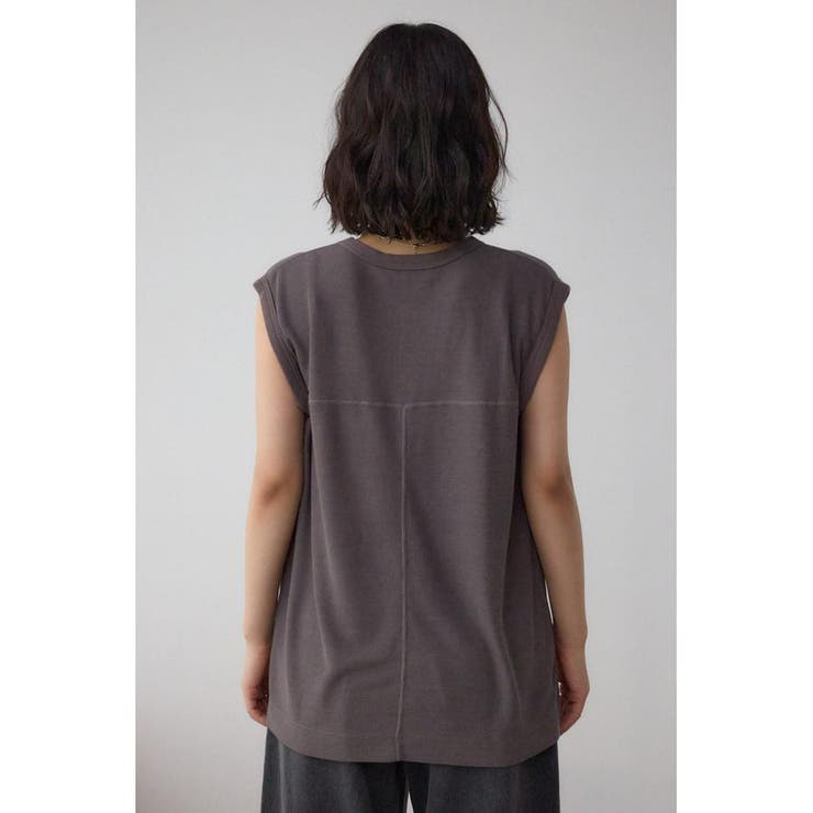 シアーワッフルノースリーブTシャツ | AZUL BY MOUSSY | 詳細画像34 