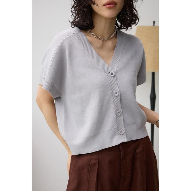 GRY | 半袖ニットカーディガン | AZUL BY MOUSSY
