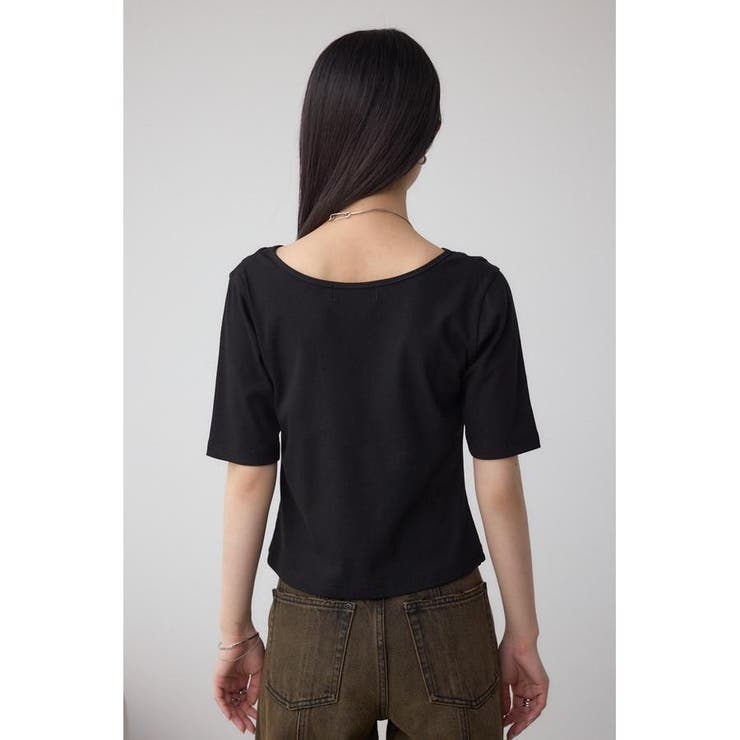 デザインネックショートTシャツ | AZUL BY MOUSSY | 詳細画像16 