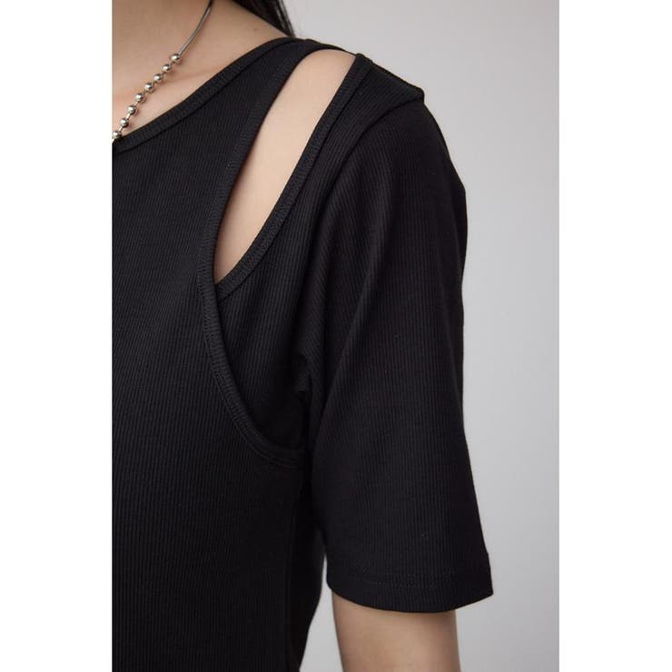 デザインネックショートTシャツ | AZUL BY MOUSSY | 詳細画像18 
