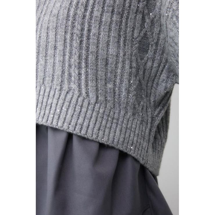 スパンコールニットトップス | AZUL BY MOUSSY | 詳細画像34 