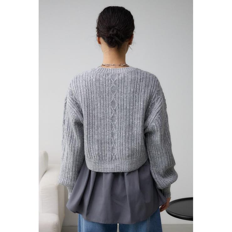 スパンコールニットトップス | AZUL BY MOUSSY | 詳細画像29 