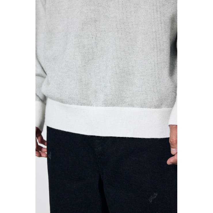 ストライプロゴニットトップス | AZUL BY MOUSSY | 詳細画像10 