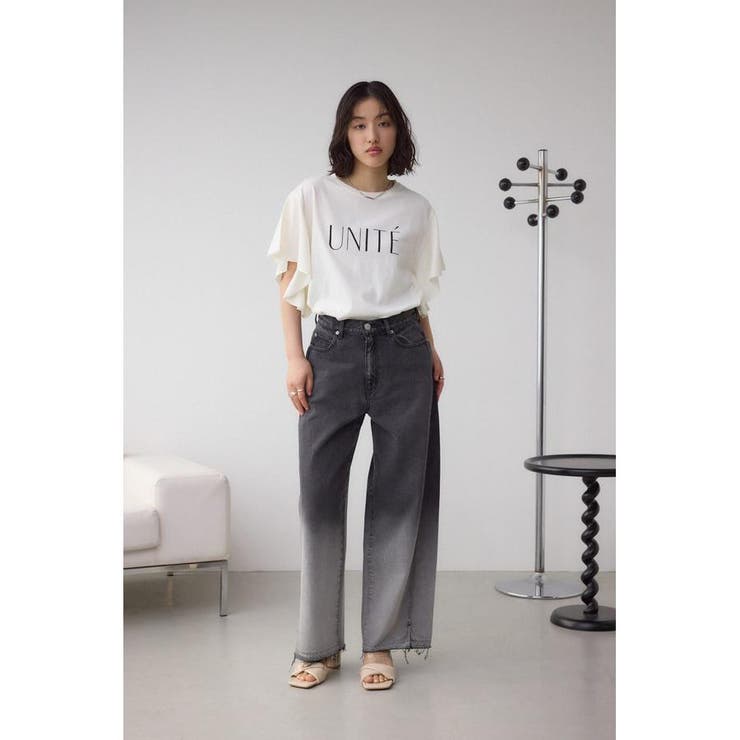 ラッフルスリーブロゴTシャツ | AZUL BY MOUSSY | 詳細画像4 