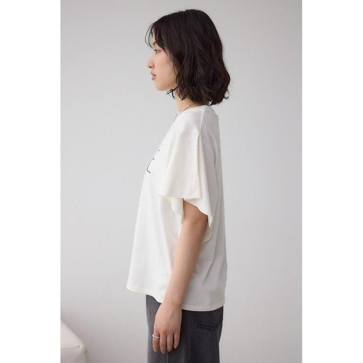 ラッフルスリーブロゴTシャツ | AZUL BY MOUSSY | 詳細画像6 