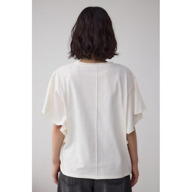 ラッフルスリーブロゴTシャツ | AZUL BY MOUSSY | 詳細画像7 