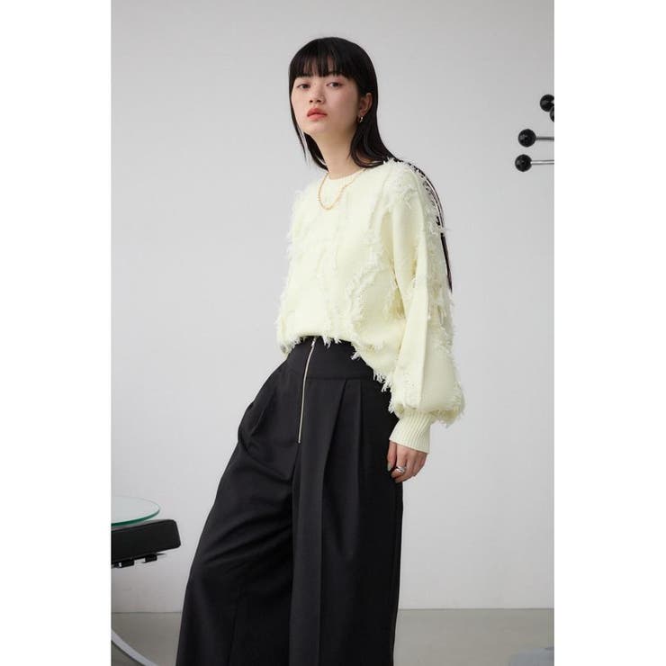 フリンジニットトップス[品番：AZLW0023126]｜AZUL BY MOUSSY