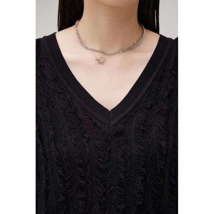 シアーフリンジニットベスト | AZUL BY MOUSSY | 詳細画像17 