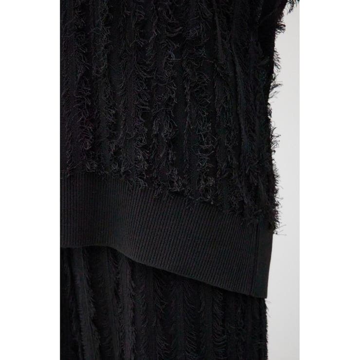 シアーフリンジニットベスト | AZUL BY MOUSSY | 詳細画像19 